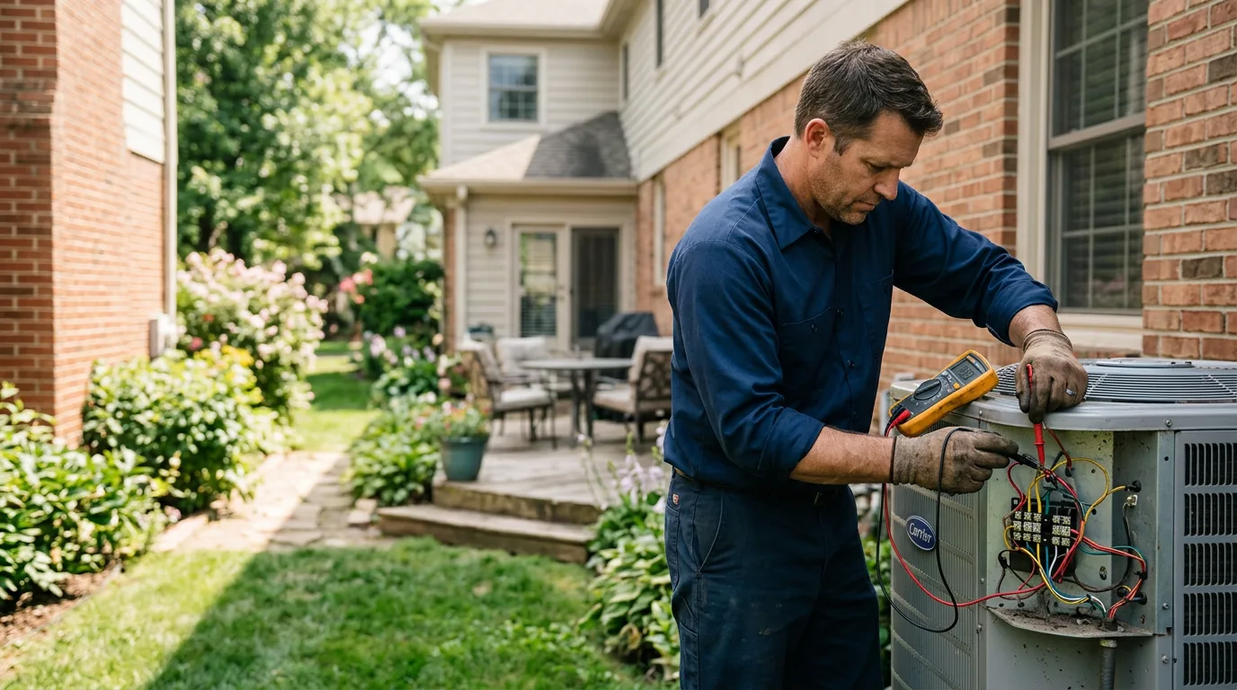 HVAC technician working near Lake Huntington, NY